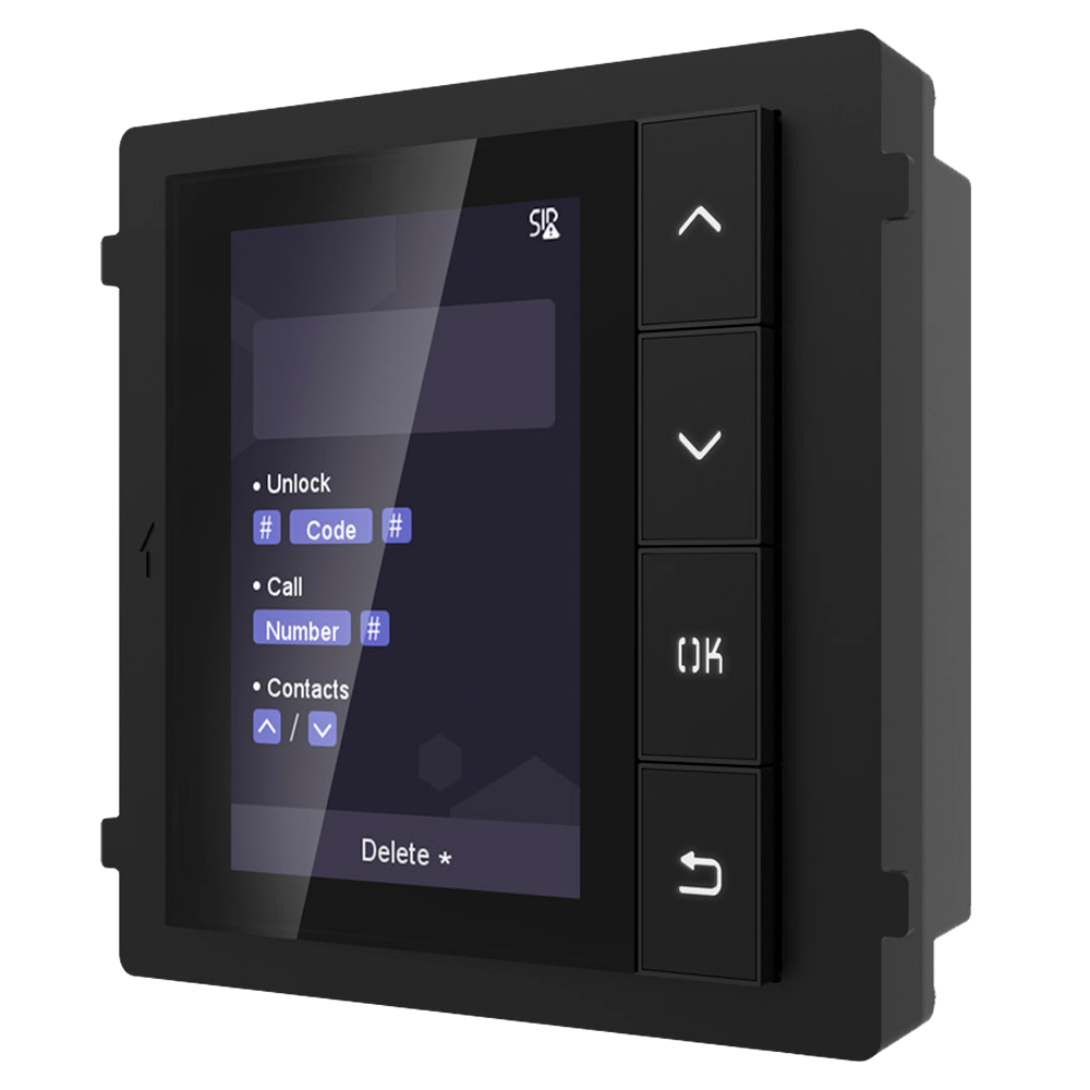 Safire Extension Module - 3.5" LCD Screen Navigation Button Panel Storage 500 Contacts Suitable for Outdoor IP65 Mounting 