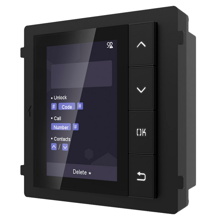 Safire Extension Module - 3.5" LCD Screen Navigation Button Panel Storage 500 Contacts Suitable for Outdoor IP65 Mounting 