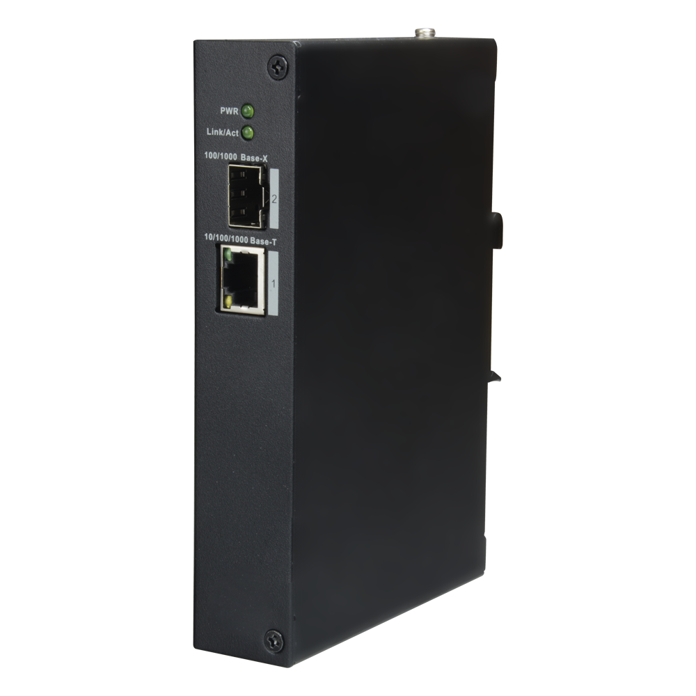 X-security - Desktop Switch 1 Port1 Rj45 + SFP Fiber Port Speed ​​100/1000 Mbps Plug &amp; Play Technology Saving 