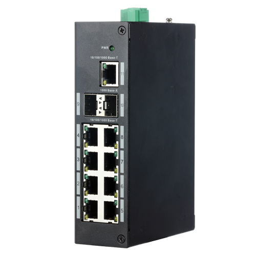 X-security Industrial Switch - 9 RJ45 Ports + 2 Uplink Ports (SFP) Speed ​​10/100/1000 Mbps Energy Saving Technology I 