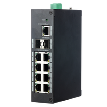 X-security Industrial Switch - 9 RJ45 Ports + 2 Uplink Ports (SFP) Speed ​​10/100/1000 Mbps Energy Saving Technology I 