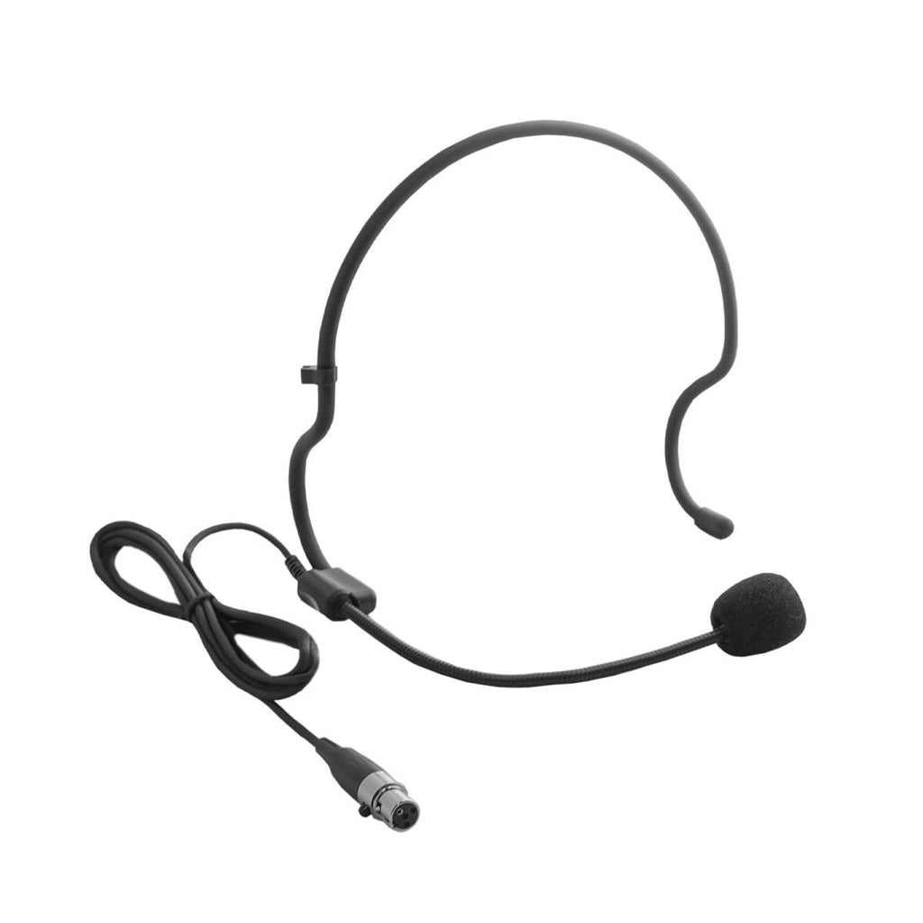 Microfone de auscultadores com conector Mini Cannon/XLR de 4 pinos 