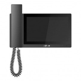 Monitor interno de montagem em superfície DAHUA de 7" para videoporteiro IP com auscultador, preto