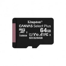 Tarjeta Microsd XC Kingston Canvas Select Plus - 64gb Clase 10 100mb/s