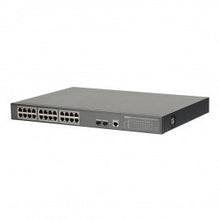 Switch PoE de 24 portas 10/100/1000 + 2 portas Gigabit SFP de uplink, 360 W, 802.3at, 2 portas de camada 2 gerenciáveis.