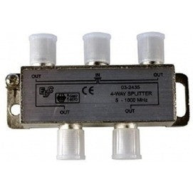 Antenna Splitter F, 1 Input 4 Outputs