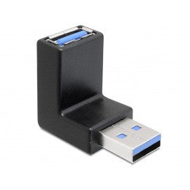 Adaptador USB 3.0 macho-fêmea com ângulo vertical de 270°