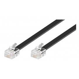 Telephone Cable RJ12 6m Black