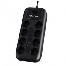 Cyberpower P0820sud0-de Power Strip with Switch/ 8 Power Outlets/ 2 USB/ Black