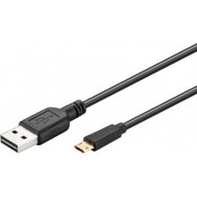 Cabo Micro USB 2.0 reversível de 1 metro, preto