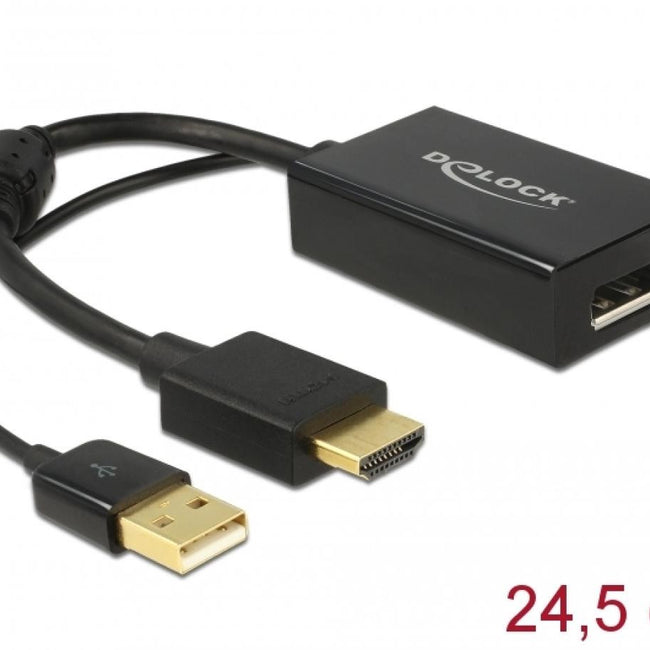 Active HDMI Male to DisplayPort 1.2 Female Adapter for Displayport Monitors
