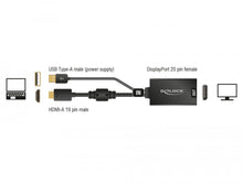 Active HDMI Male to DisplayPort 1.2 Female Adapter for Displayport Monitors