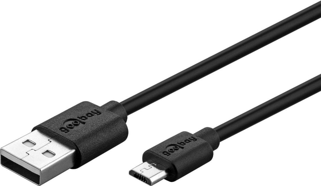 1m Black Micro USB Charging and Sync Cable