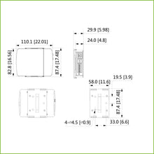 Mini câmara IP H265 com orifício para pinos, 2M DN WDR, 2,8mm IVS, entrada/saída de áudio + unidade principal AI.