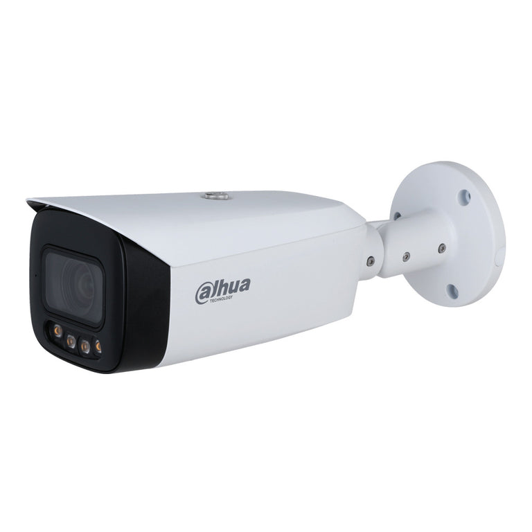 Tubular IP H265 8M FULL COLOR WDR140dB Starlight LED60m 3,6mm IP67 ePoE SD MIC ÁUDIO E/S AI