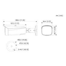 Tubular IP H265 8M FULL COLOR WDR140dB Starlight LED60m 3,6mm IP67 ePoE SD MIC ÁUDIO E/S AI