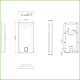 Lector Autónomo LCD 4.3 táctil de Reconocimiento Facial+PIN+Tarjeta+Huella
