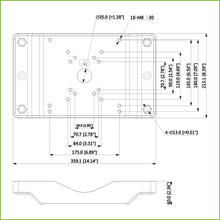Adaptador a poste para Speed Domo, PTZ y cajas de vigilancia exterior Anticorrosión