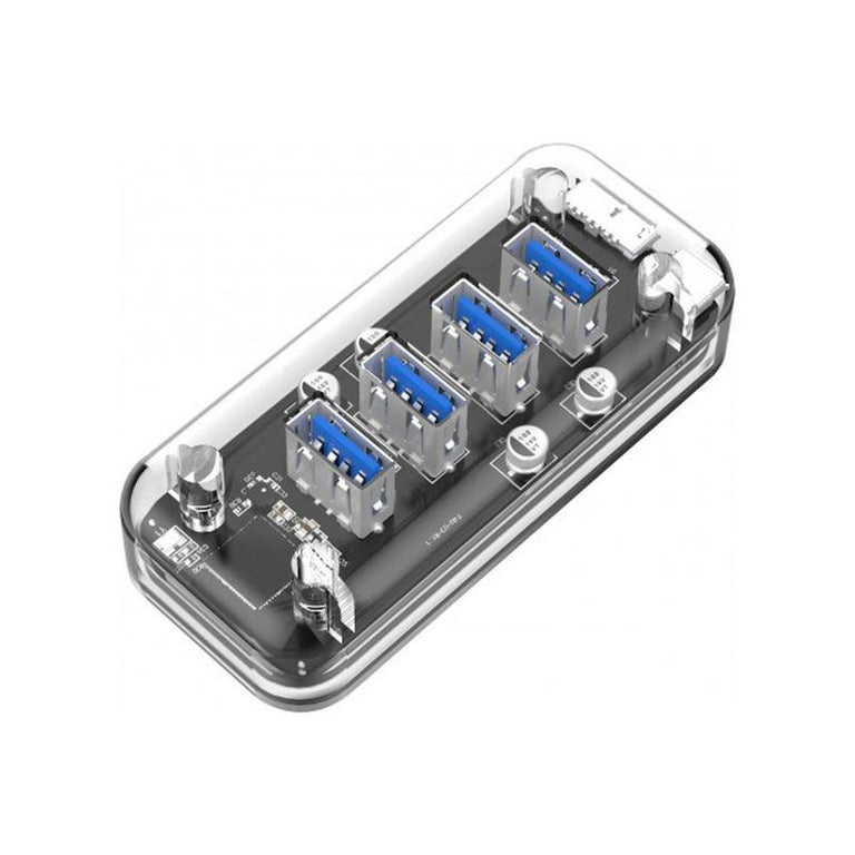 Dacomex 4 Port USB 3.0 HUB Transparent 