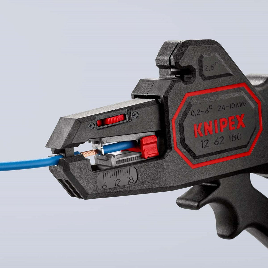 Alicate de decapagem de fios Knipex para fios de 0,2 a 6 mm²