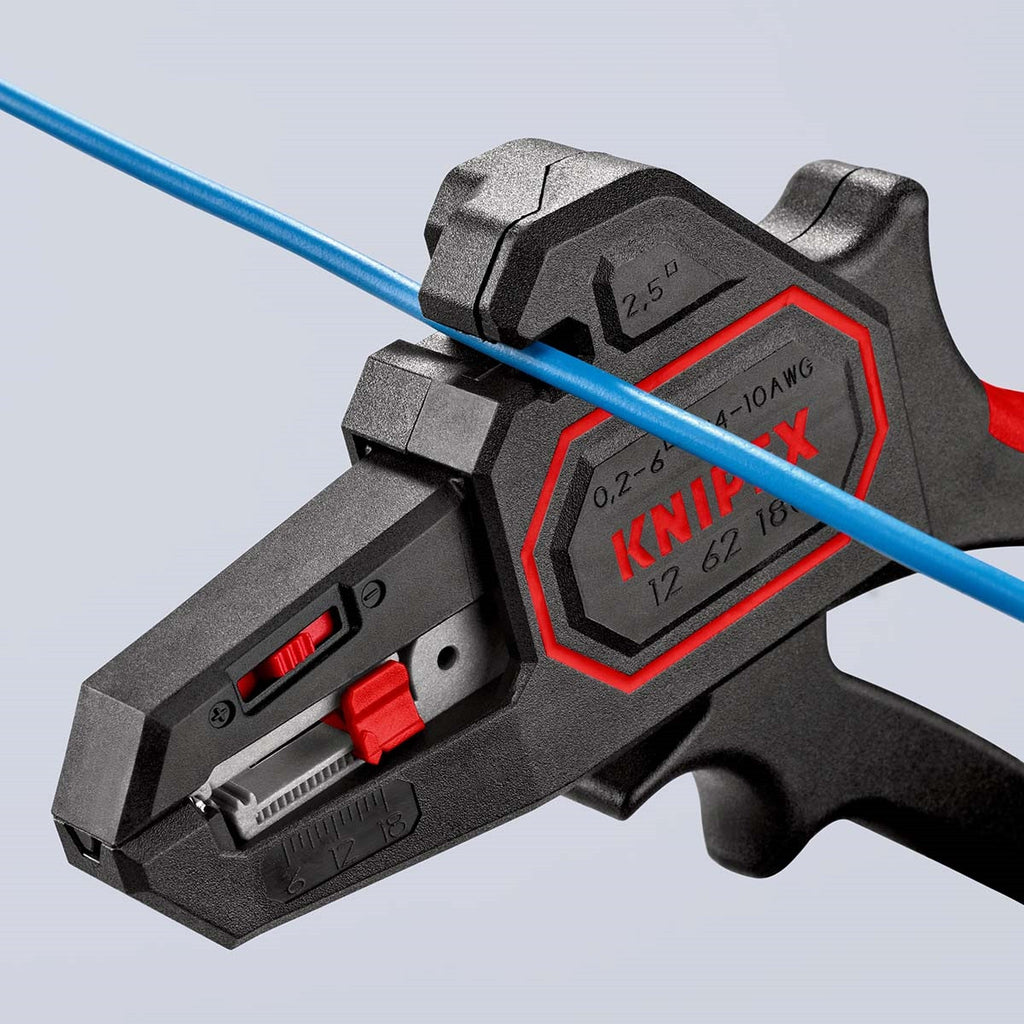 Alicate de decapagem de fios Knipex para fios de 0,2 a 6 mm²