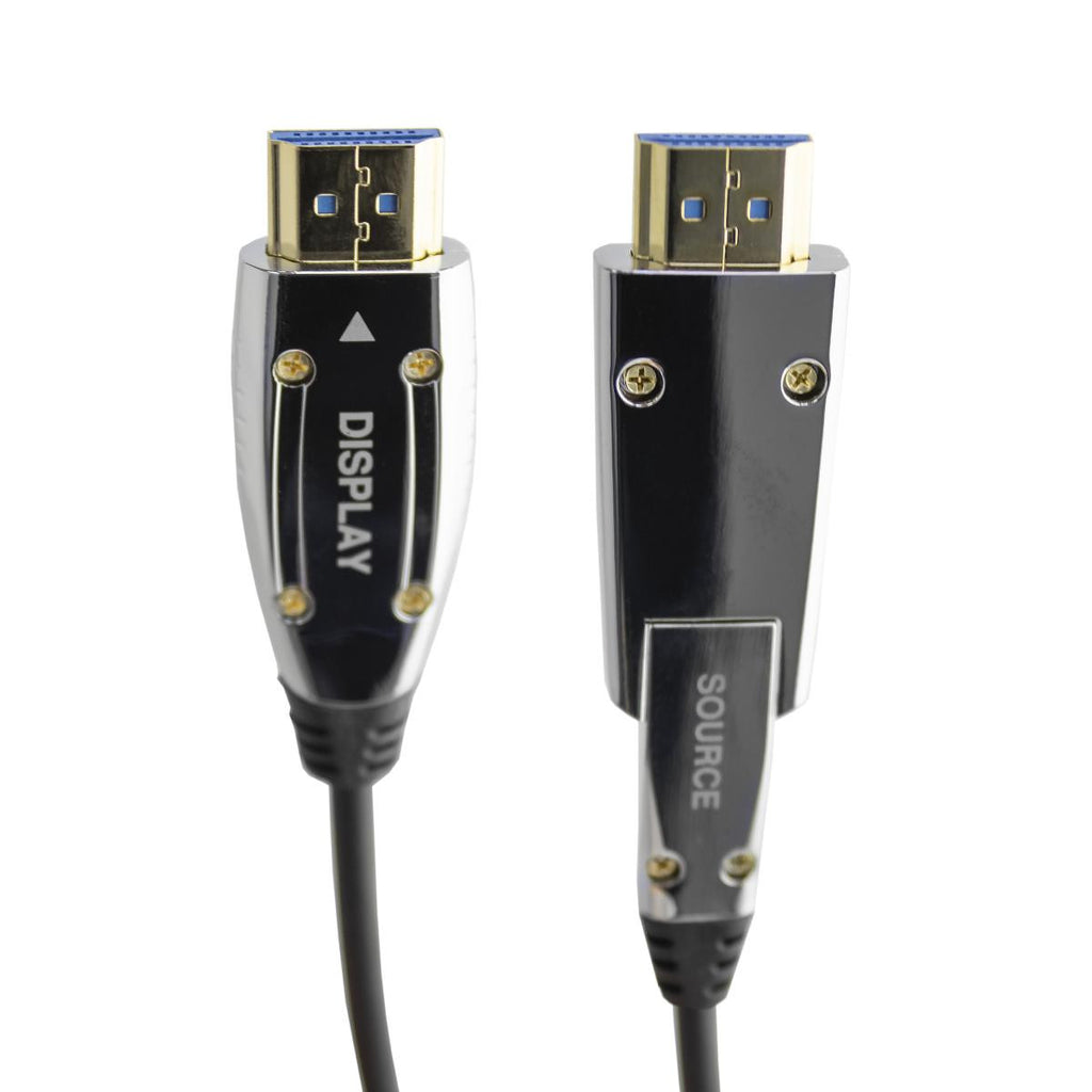 Cabo HDMI 2.0 4K com condutor de fibra e um conetor destacável