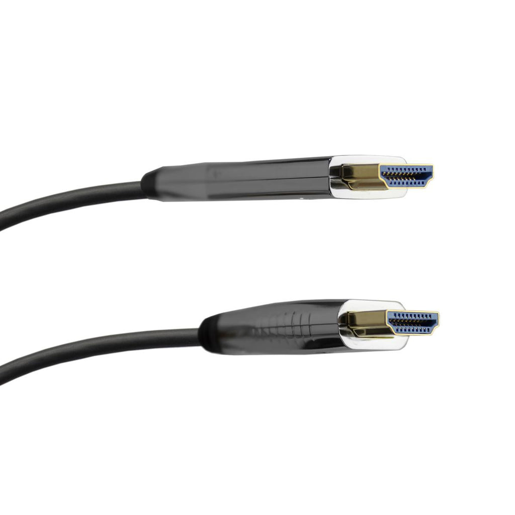 Cabo HDMI 2.0 4K com condutor de fibra e um conetor destacável