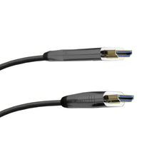Cabo HDMI 2.0 4K com condutor de fibra e um conetor destacável