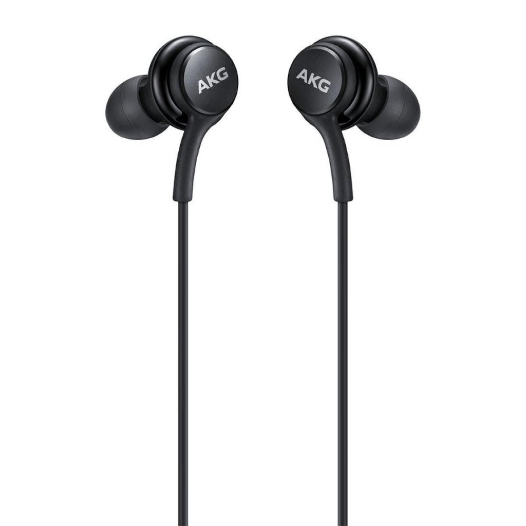 Auriculares intra-auriculares AKG USB-C na cor preta.