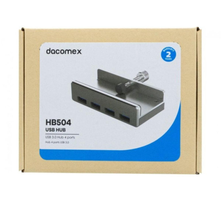 4-port USB 3.0 clip-on aluminum hub