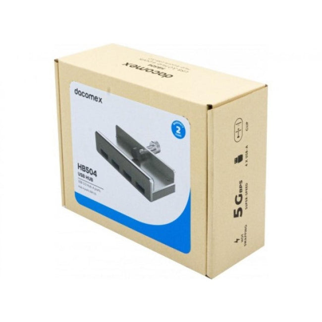 4-port USB 3.0 clip-on aluminum hub