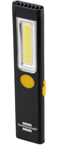 Lanterna LED PL 200A com bateria recarregável para oficina e inspeção (200 lm, até 12 horas de autonomia, COB, carregamento USB)