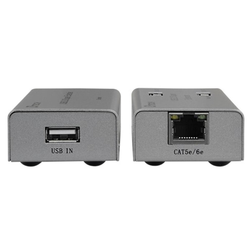 Extensor de rede LAN USB com 1 entrada USB e 4 saídas USB.