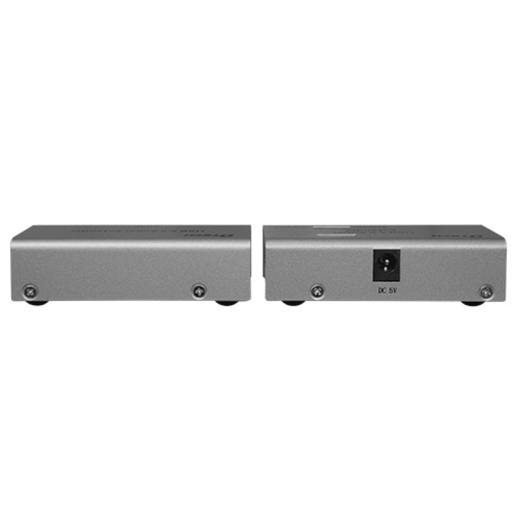 Extensor de rede LAN USB com 1 entrada USB e 4 saídas USB.