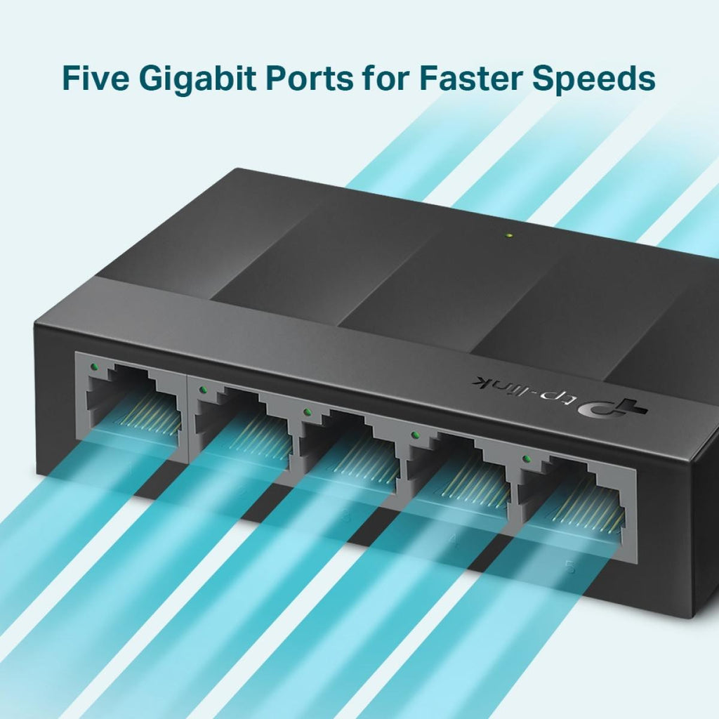 Switch Gigabit TP-Link LS1005G de 5 Portas 10/100/1000 Mbps