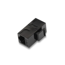 Conector de emenda RJ45 fêmea/fêmea, preto
