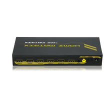 Matriz HDMI 4x2 e saída de áudio (estéreo, coaxial Toslink)