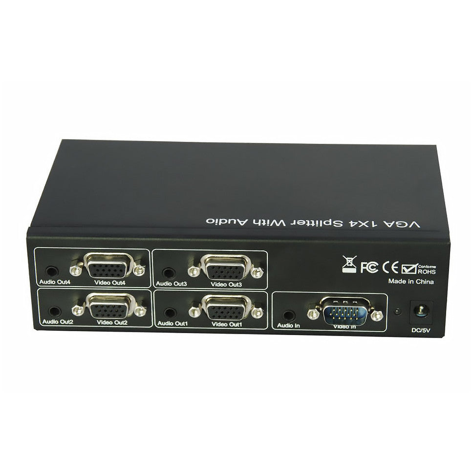 Divisor VGA e de áudio 1x4