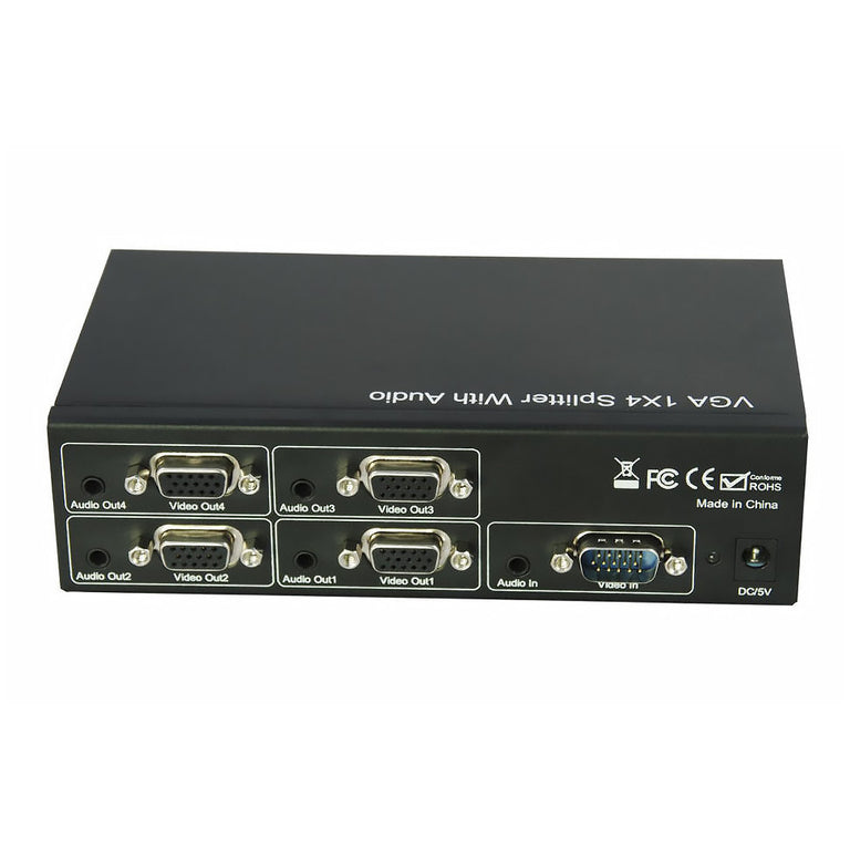 Divisor VGA e de áudio 1x4