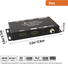 Receptor divisor extensor da série Tcext10x4k com IR