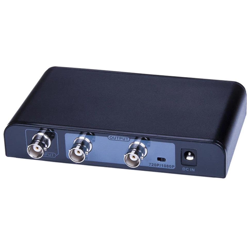 Divisor BNC SDI com 1 entrada para 2 saídas HDMI