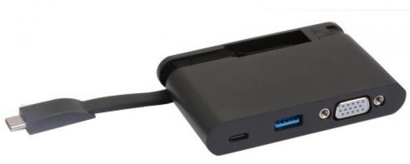 Base USB-C para VGA/USB 3.0/USB-C