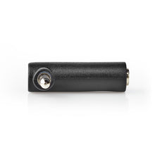 Adaptador Minijack de 90° macho/fêmea de 3,5 mm e 4 pólos