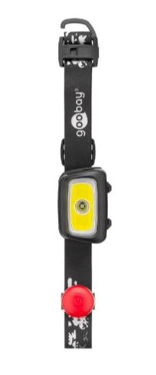 Lanterna de cabeça LED com 7 modos de iluminação e 240 lúmens.