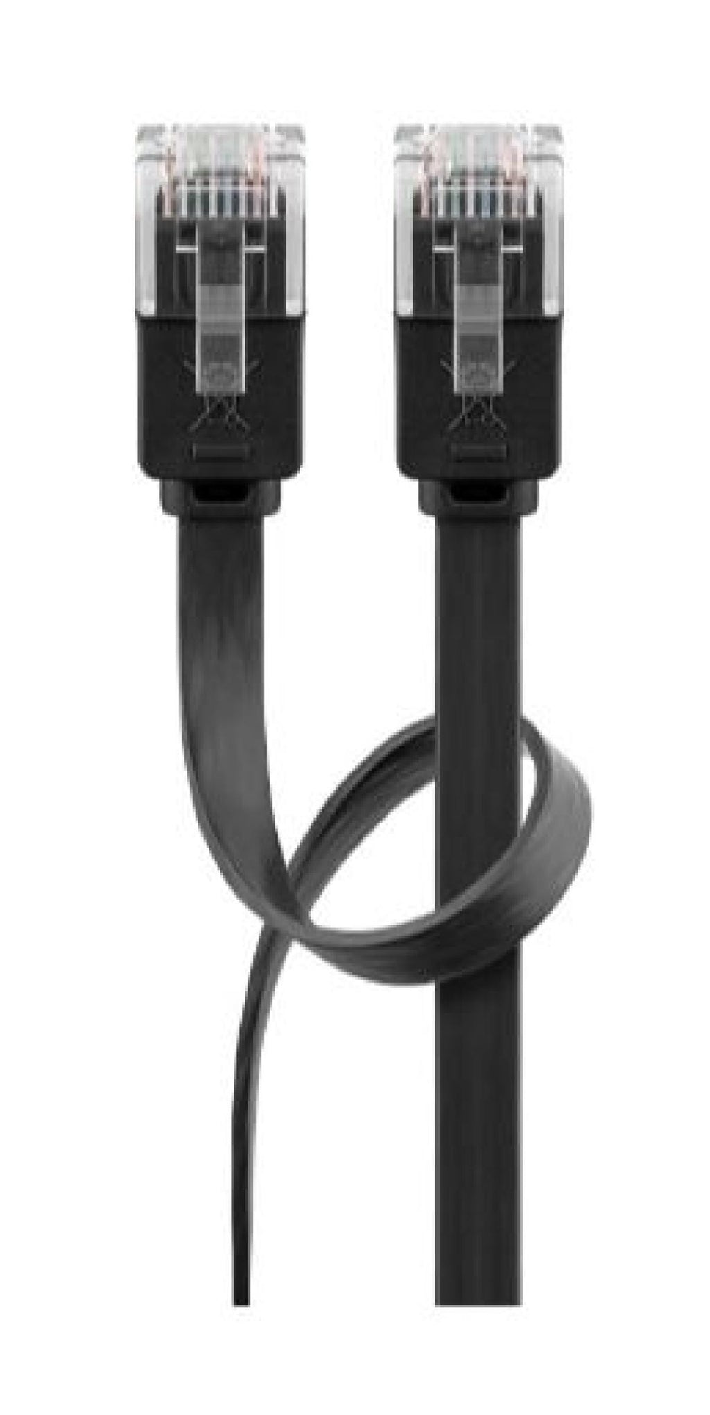 Cable Utp Cat 6 plano de 2m color negro