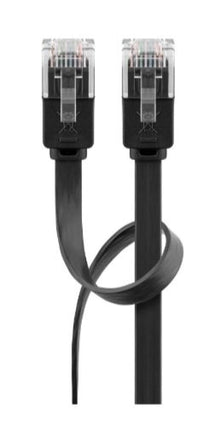 Cable Utp Cat 6 plano de 2m color negro