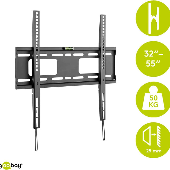 Soporte fijo de pared para TV de 32 a 55 pulgadas hasta 50 kg