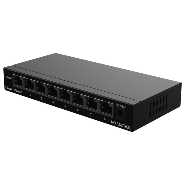8-port RJ45 manageable switch.
