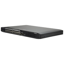 Switch PoE gerenciável com 24 portas RJ45 10/100/1000 + 2 portas SFP 10/100/1000 