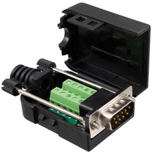 DB9 male connector for screw mounting